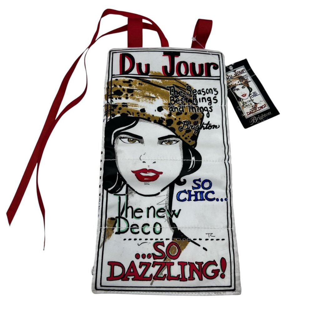 NEW Brighton Chic Du Jour Jewelry Roll Travel Case Zippered Pockets Elegant